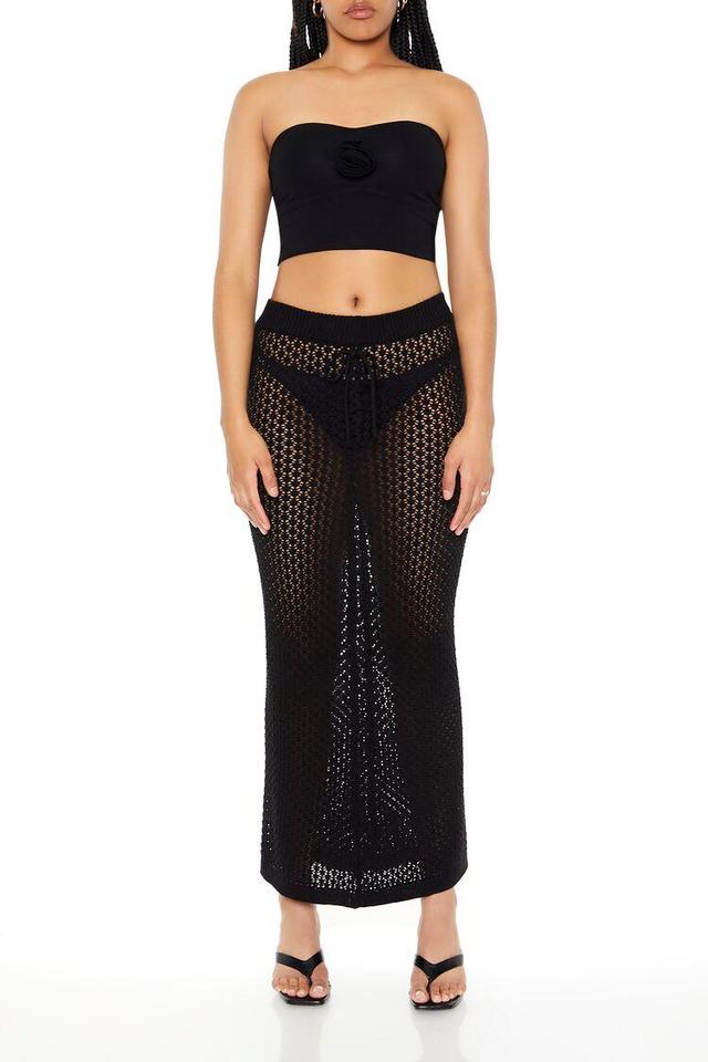 Crochet Column Maxi Skirt | Forever 21 Product Image