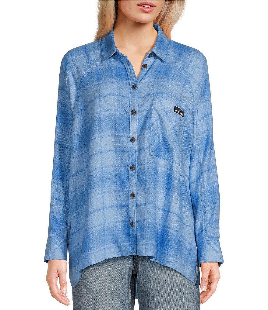 BDG Urban Outfitters Long Sleeve Brendan Checked Woven Shirt Product Image