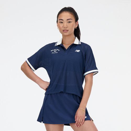 New Balance Women's Mesh Tournament Polo Shirt Product Image