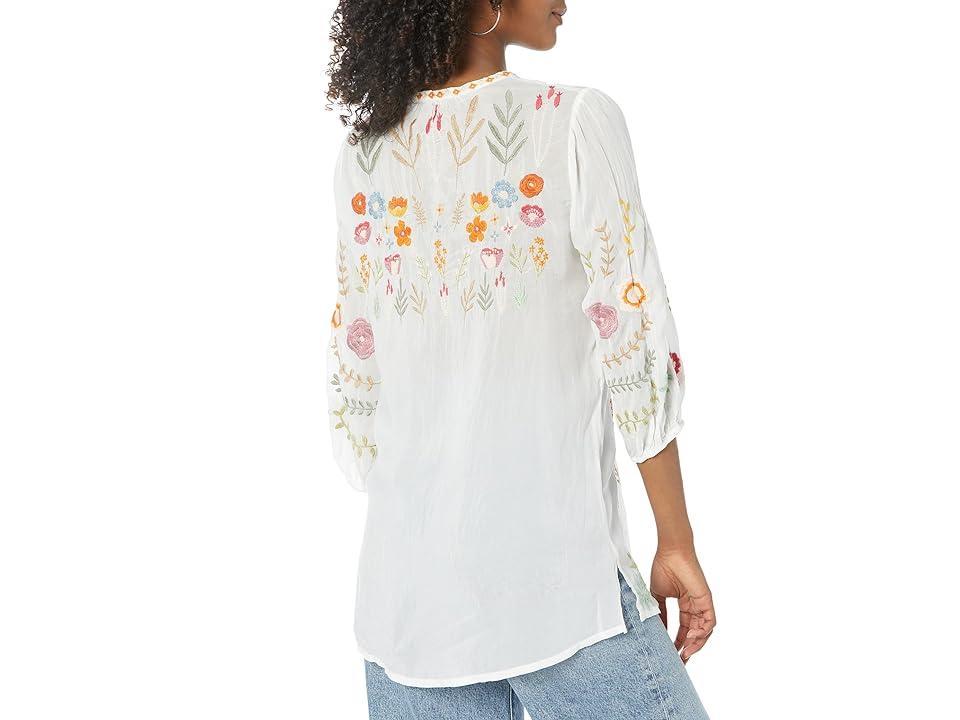 Johnny Was Mikah Tunic (White) Women's Clothing Product Image