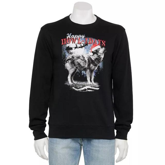 Mens Happy Howl-idays Graphic Fleece Product Image