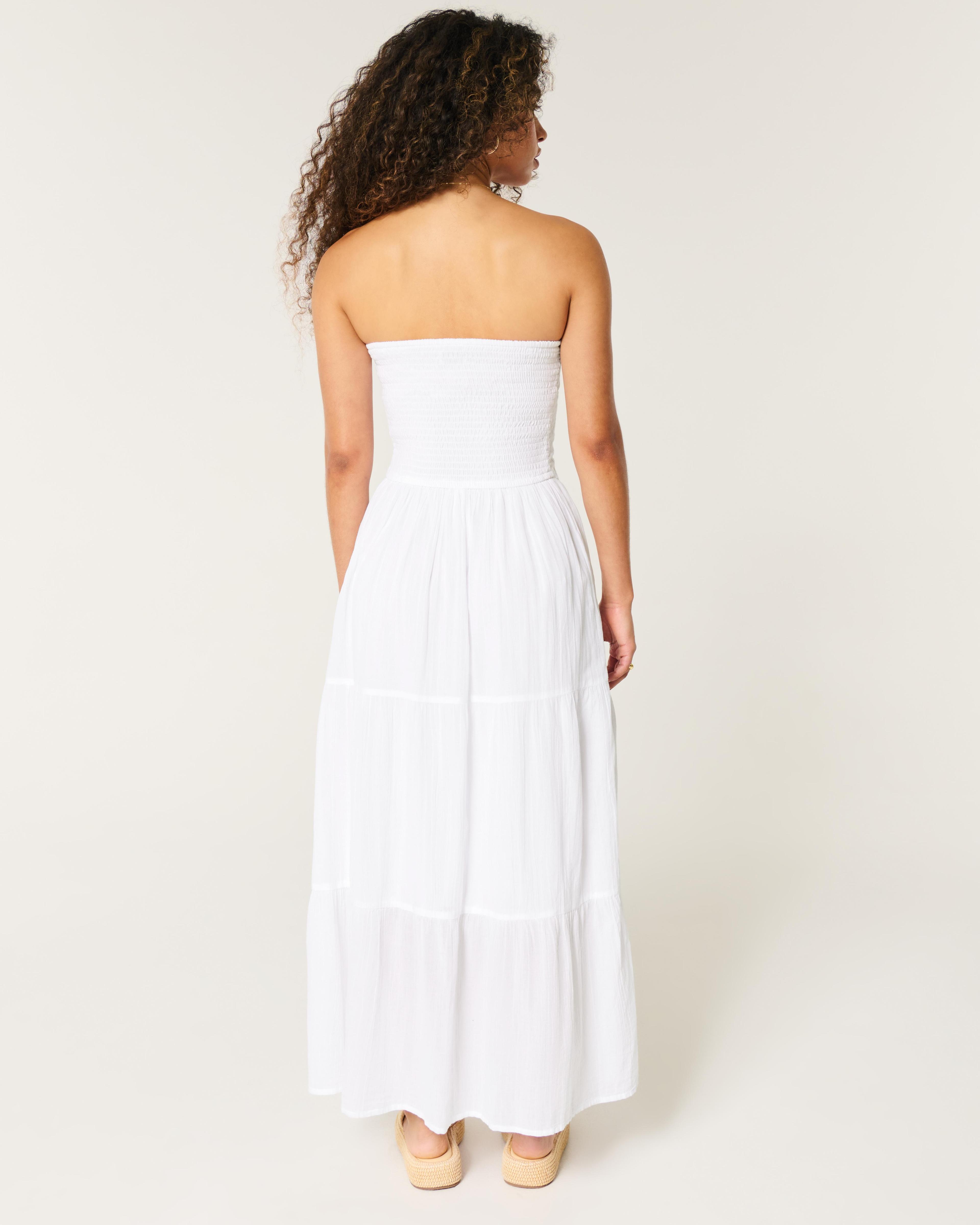 Strapless Drop-Waist Midi Dress Product Image