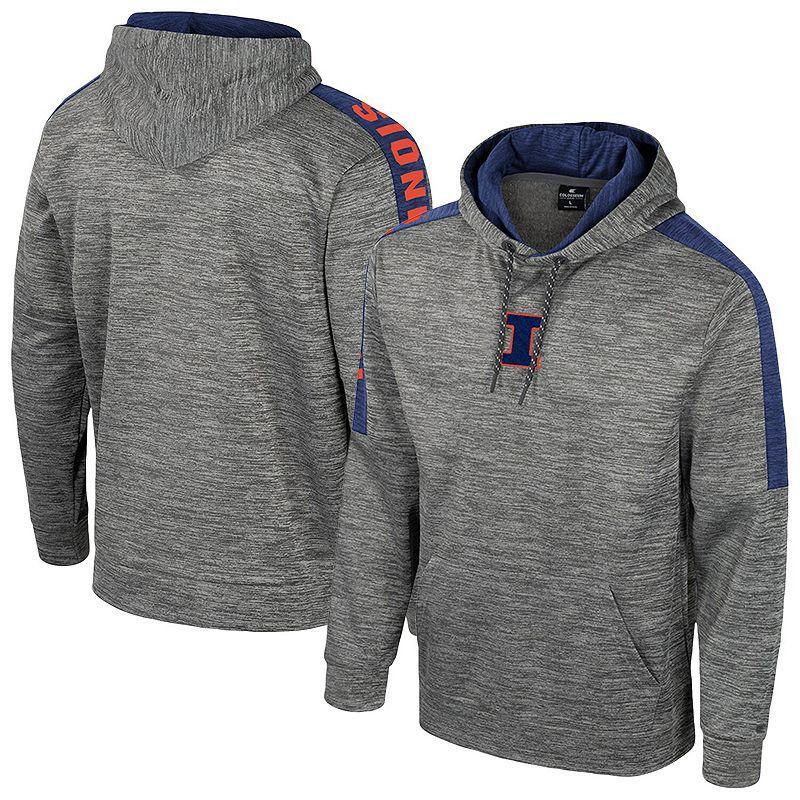 Mens Colosseum Heather Gray Auburn Tigers Dozer Pullover Hoodie Product Image