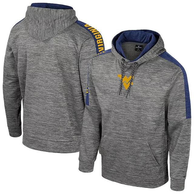 Mens Colosseum Heather Gray West Virginia Mountaineers Dozer Pullover Hoodie Product Image