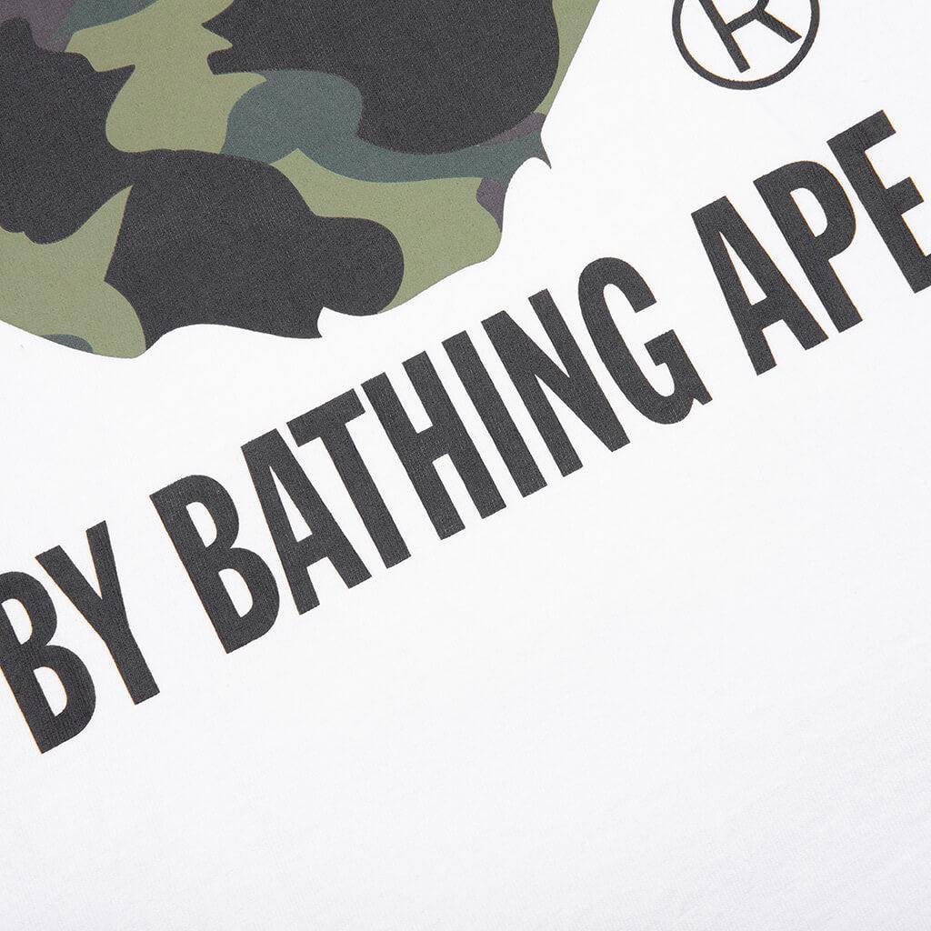 1st Camo by Bathing Ape Tee - White/Green Male Product Image