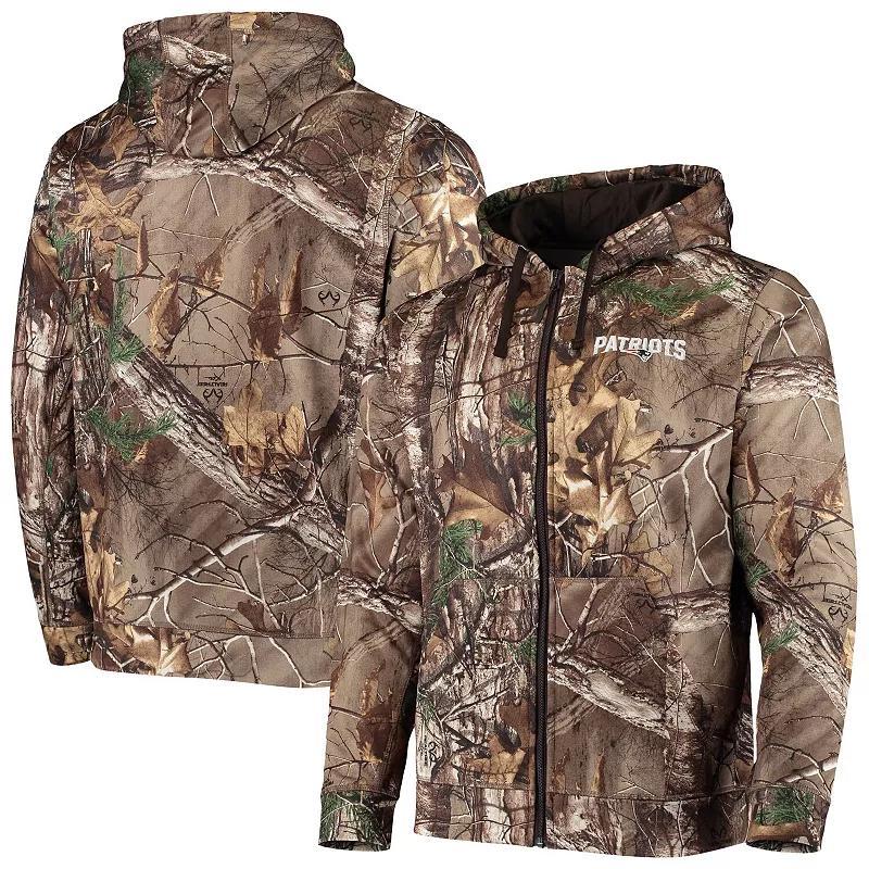 Mens Dunbrooke Realtree Camo New England Patriots Trophy Tech Fleece Full-Zip Hoodie Product Image