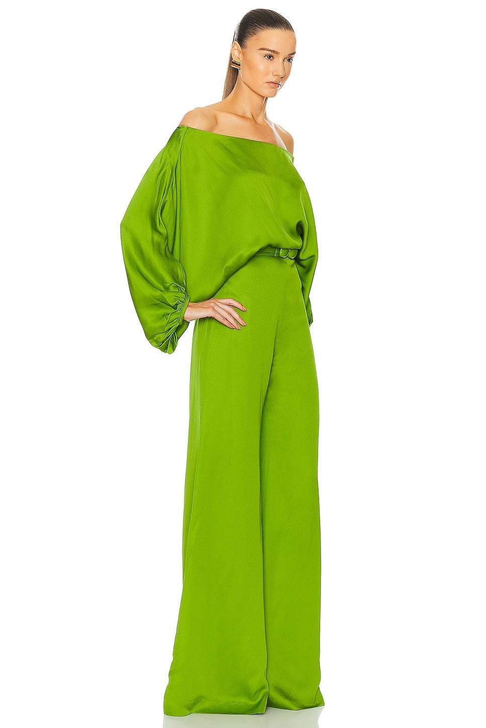 SILVIA TCHERASSI Theresa Jumpsuit Green. (also in ). Product Image