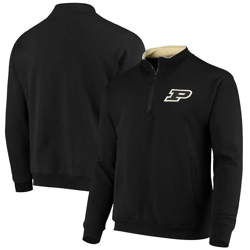 Mens Colosseum Black Purdue Boilermakers Tortugas Logo Quarter-Zip Jacket Product Image