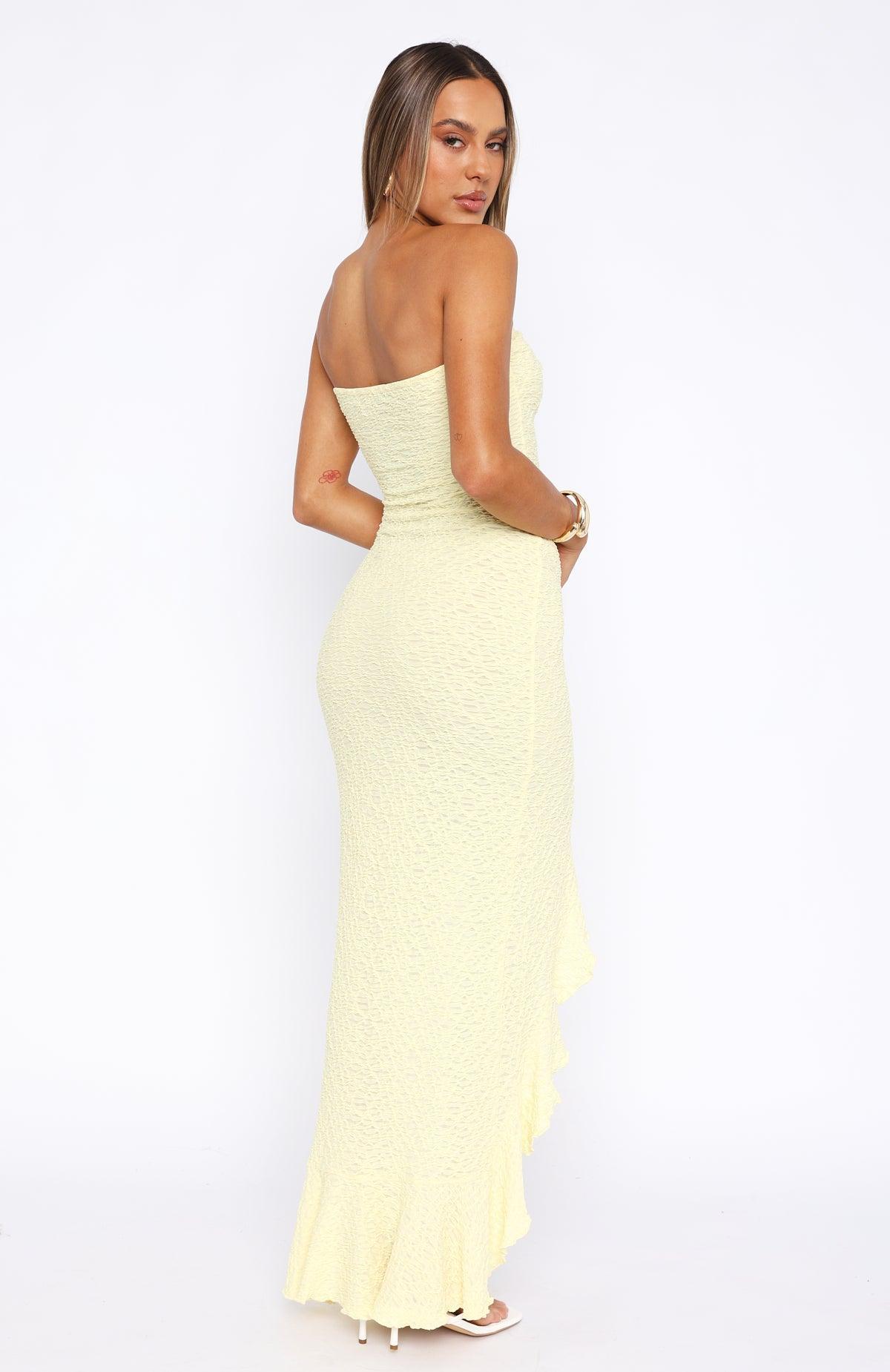 Your Fantasy Maxi Dress Lemon Product Image