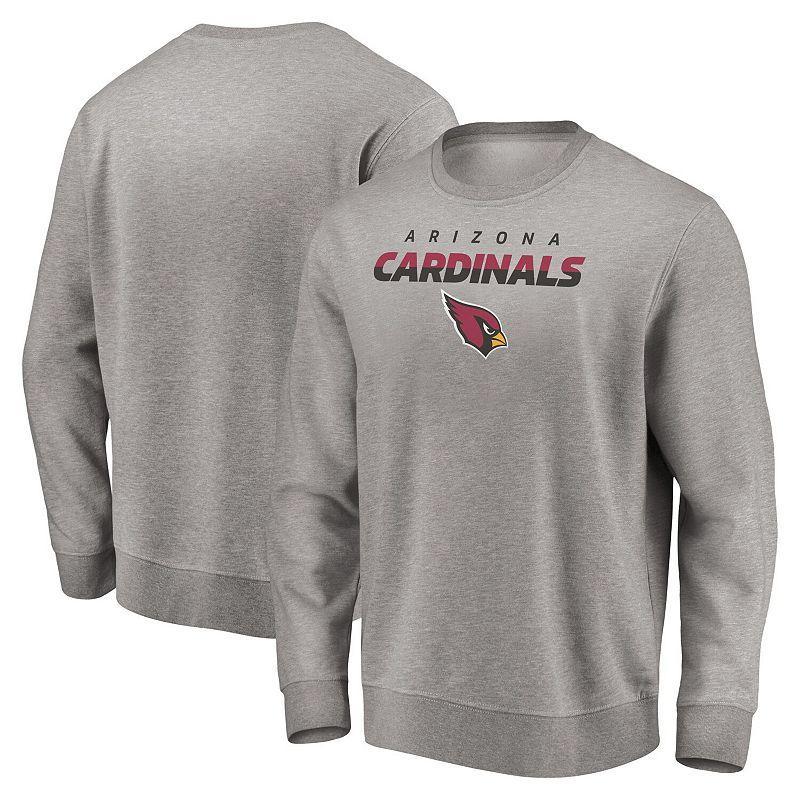 Mens Fanatics Branded Heathered Gray Arizona Cardinals Block Party Pullover Sweatshirt Product Image