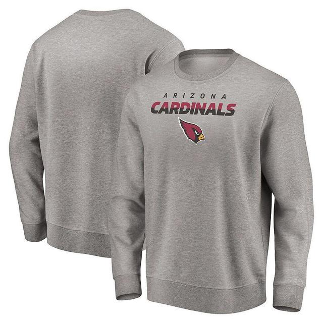 Mens Fanatics Branded Heathered Gray Arizona Cardinals Block Party Pullover Sweatshirt Product Image