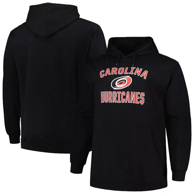 Mens Profile Carolina Hurricanes Big & Tall Arch Over Logo Pullover Hoodie Product Image