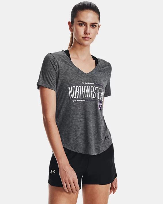 Women's UA Breezy Collegiate V-Neck T-Shirt Product Image