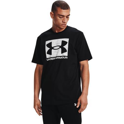 Mens Under Armour Camo Boxed Logo Tee Red Product Image