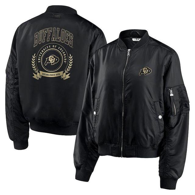 Womens WEAR by Erin Andrews Colorado Buffaloes Full-Zip Bomber Jacket Product Image