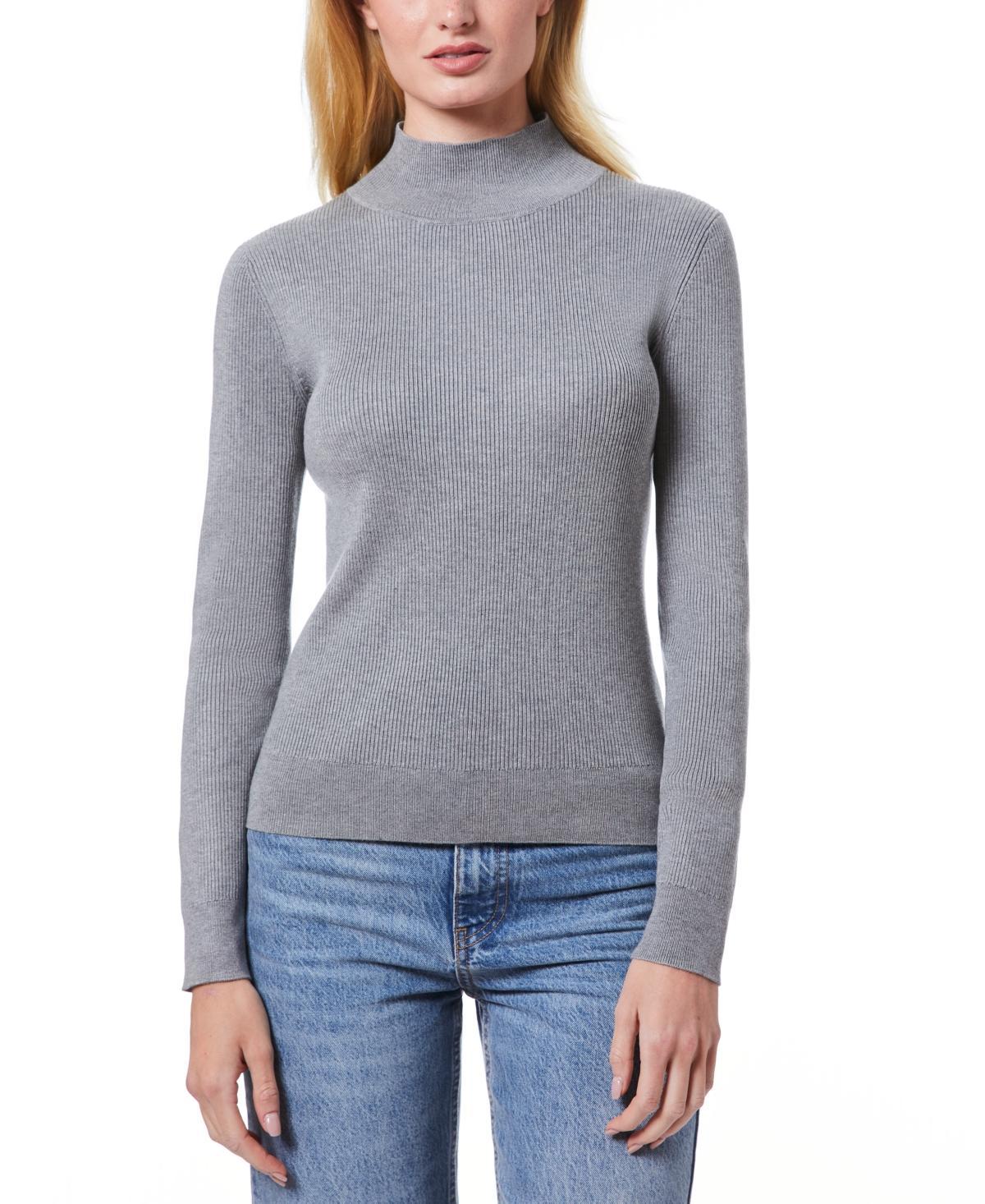 Melissa Paige Womens Ribbed Mock-Neck Sweater, Regular & Petites Product Image