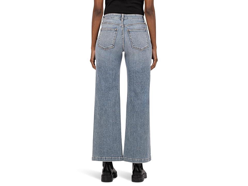 KUT from the Kloth Petite Jeans High Rise Wide Leg Regular Hem (Enforce) Women's Jeans Product Image