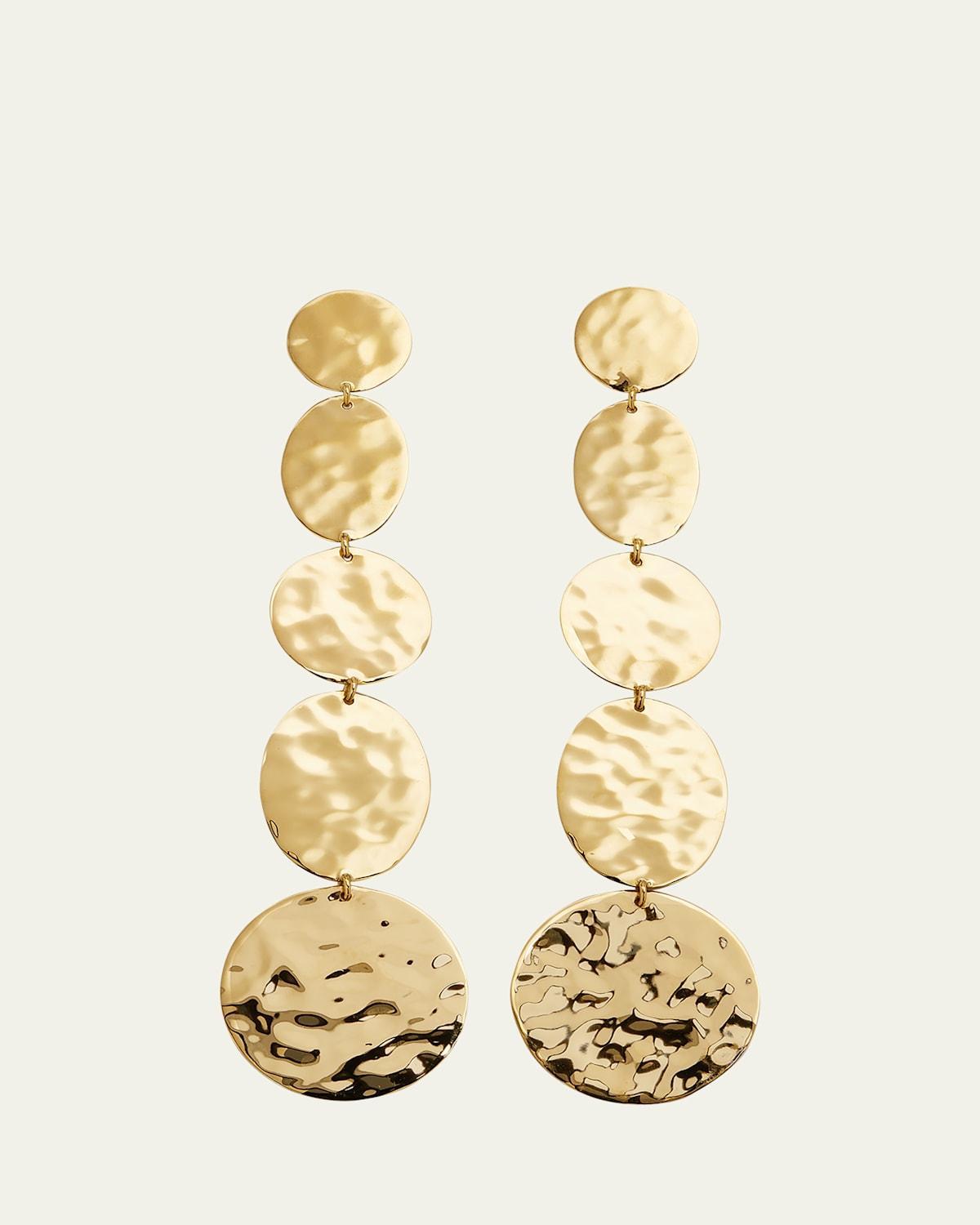 Womens Classico 18K Yellow Gold Linear Drop Earrings Product Image