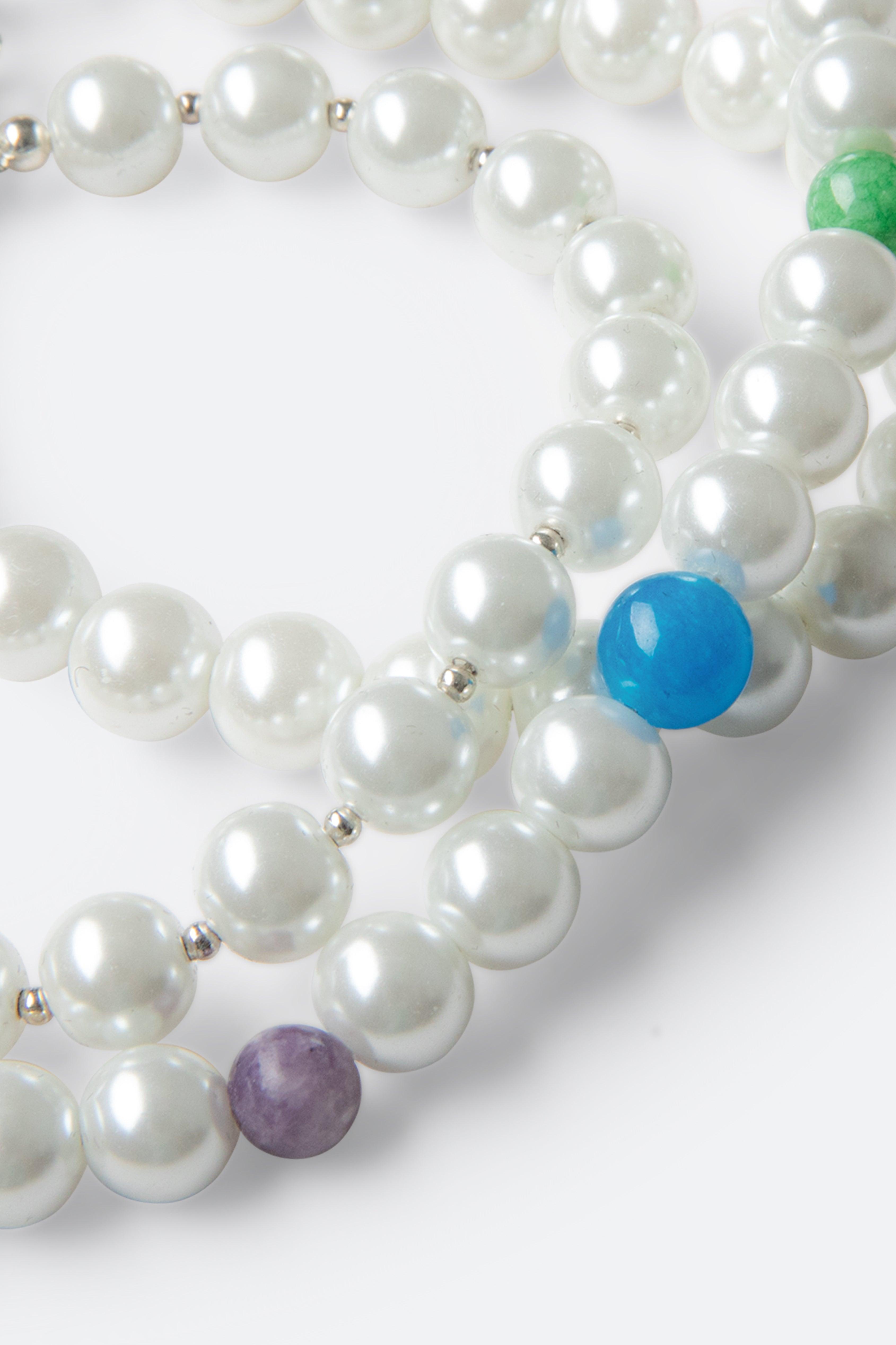 Mixed Beaded Pearl Necklace - Multi Product Image