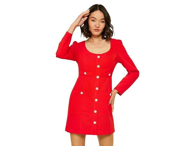 Womens Phillipa Long-Sleeve Minidress Product Image