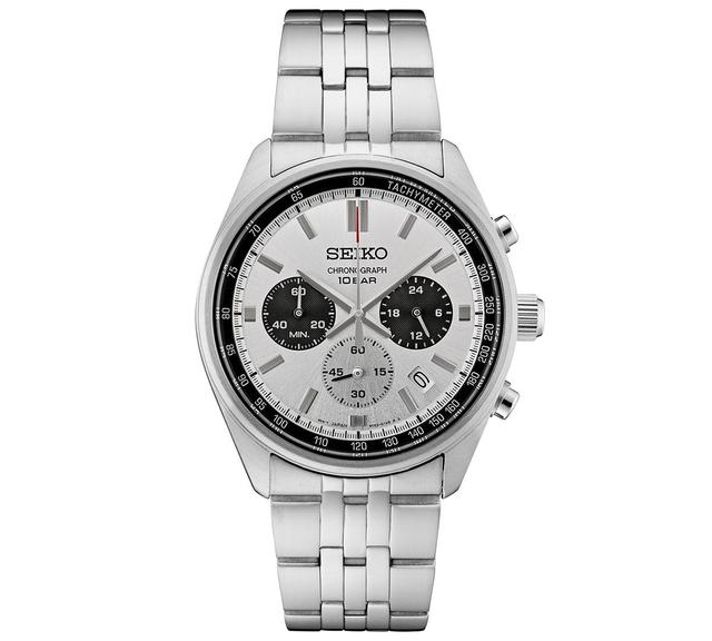 Seiko Mens Chronograph Essentials Stainless Steel Bracelet Watch 42mm Product Image