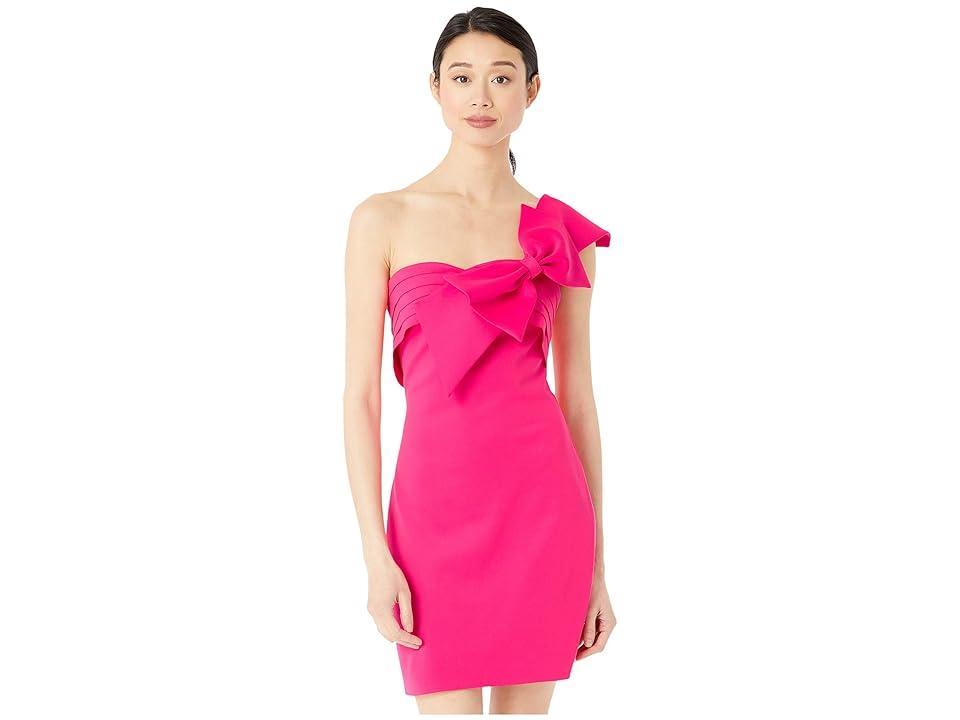 Badgley Mischka Strapless Bow Mini (Hot ) Women's Clothing Product Image