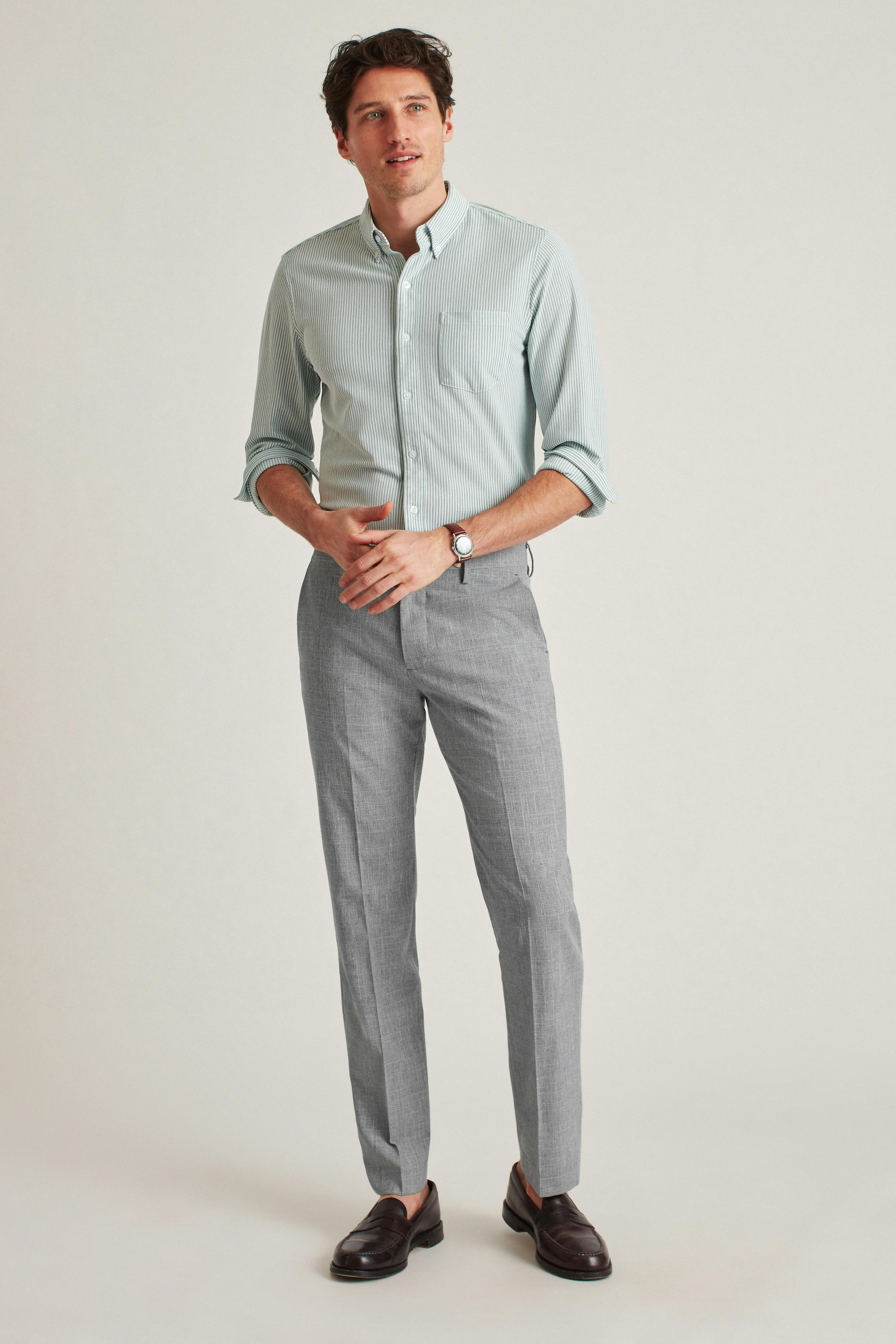 Italian Stretch Wool Dress Pants Product Image