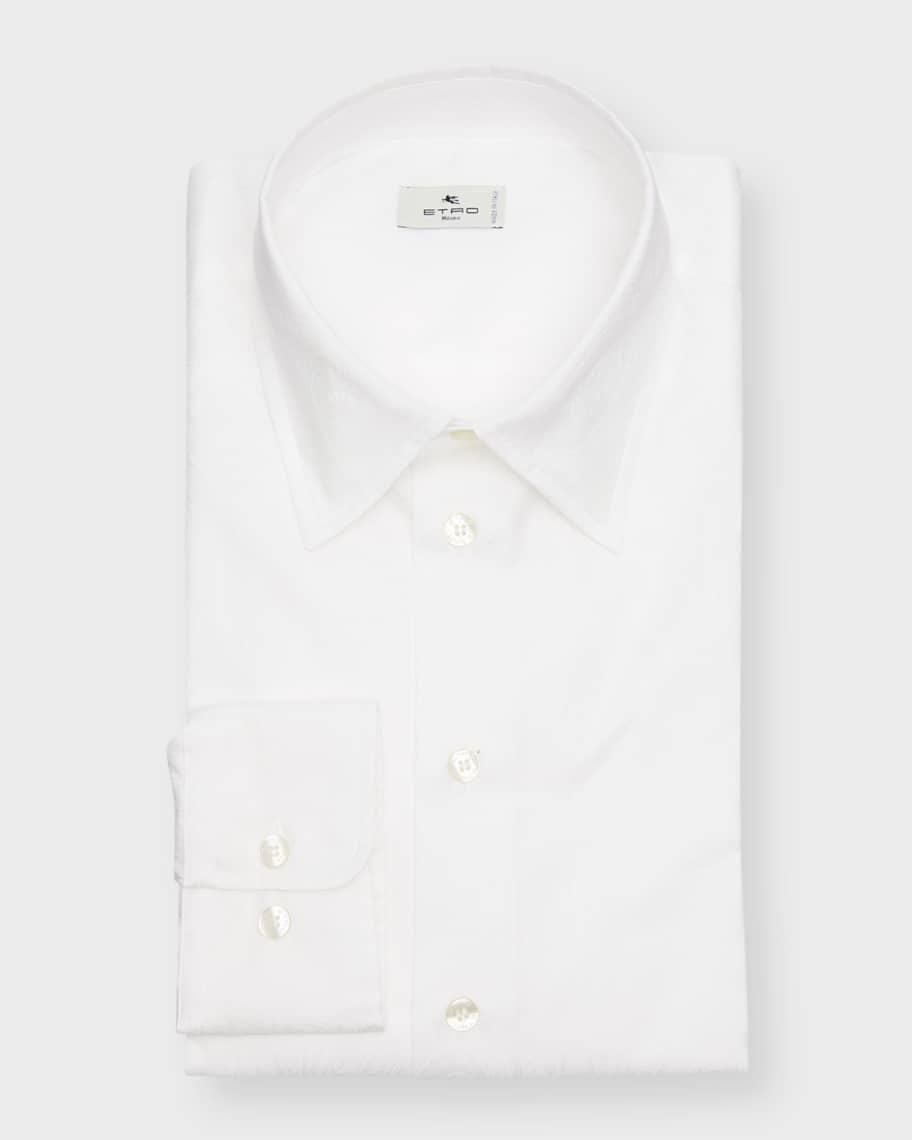 Men's Tonal Jacquard Dress Shirt Product Image