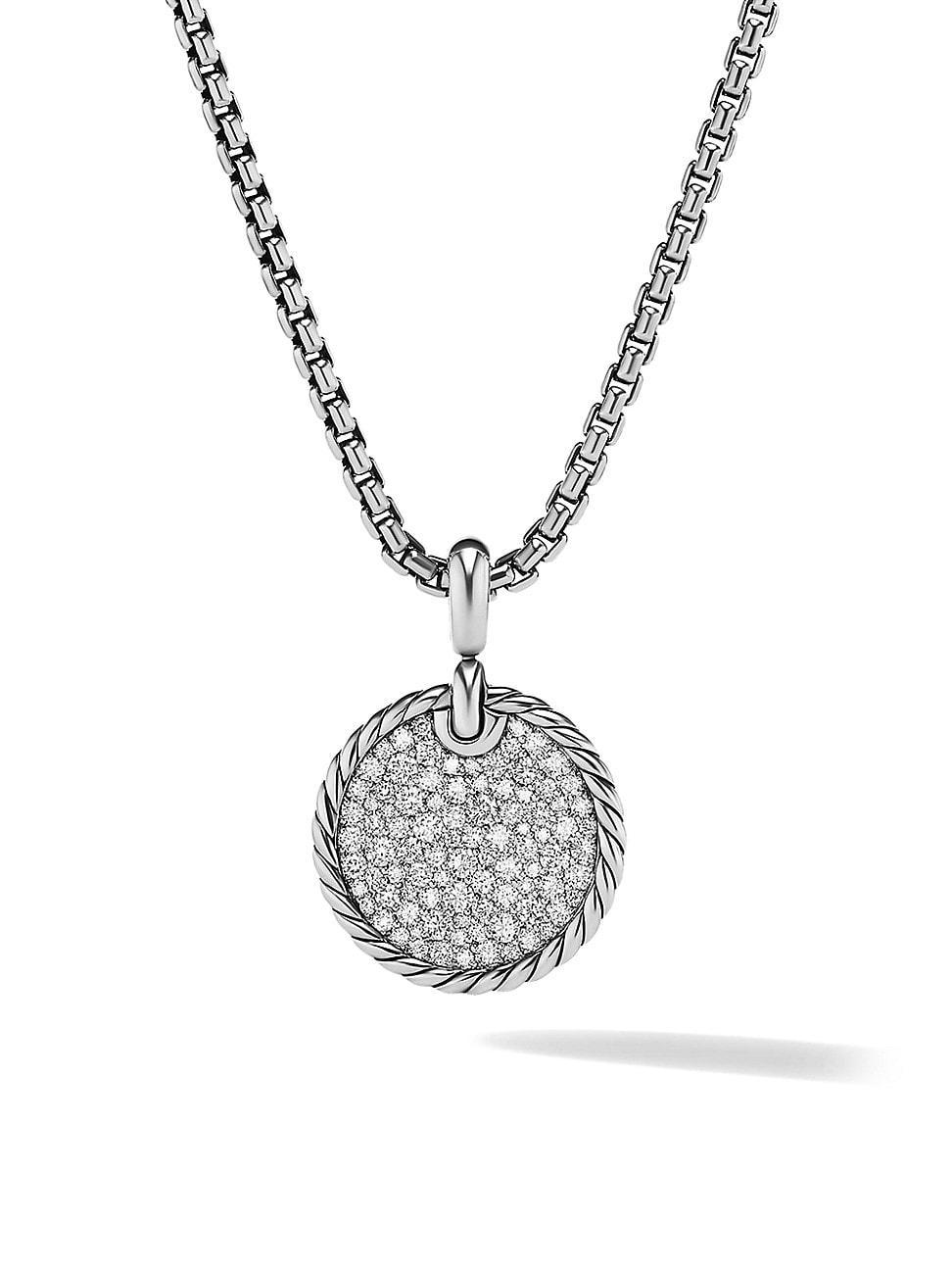 Womens DY Elements Disc Pendant With Pav Diamonds Product Image