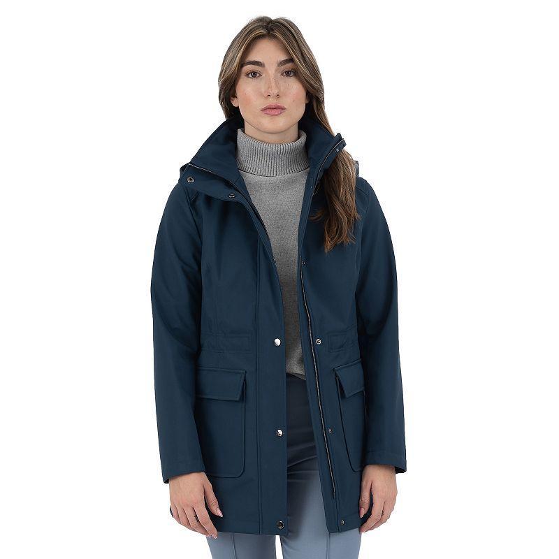 Womens Fleet Street Hooded Soft Shell Coat Product Image