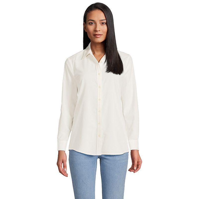 Plus Size Lands End Corduroy Long Sleeve Shirt, Womens product image