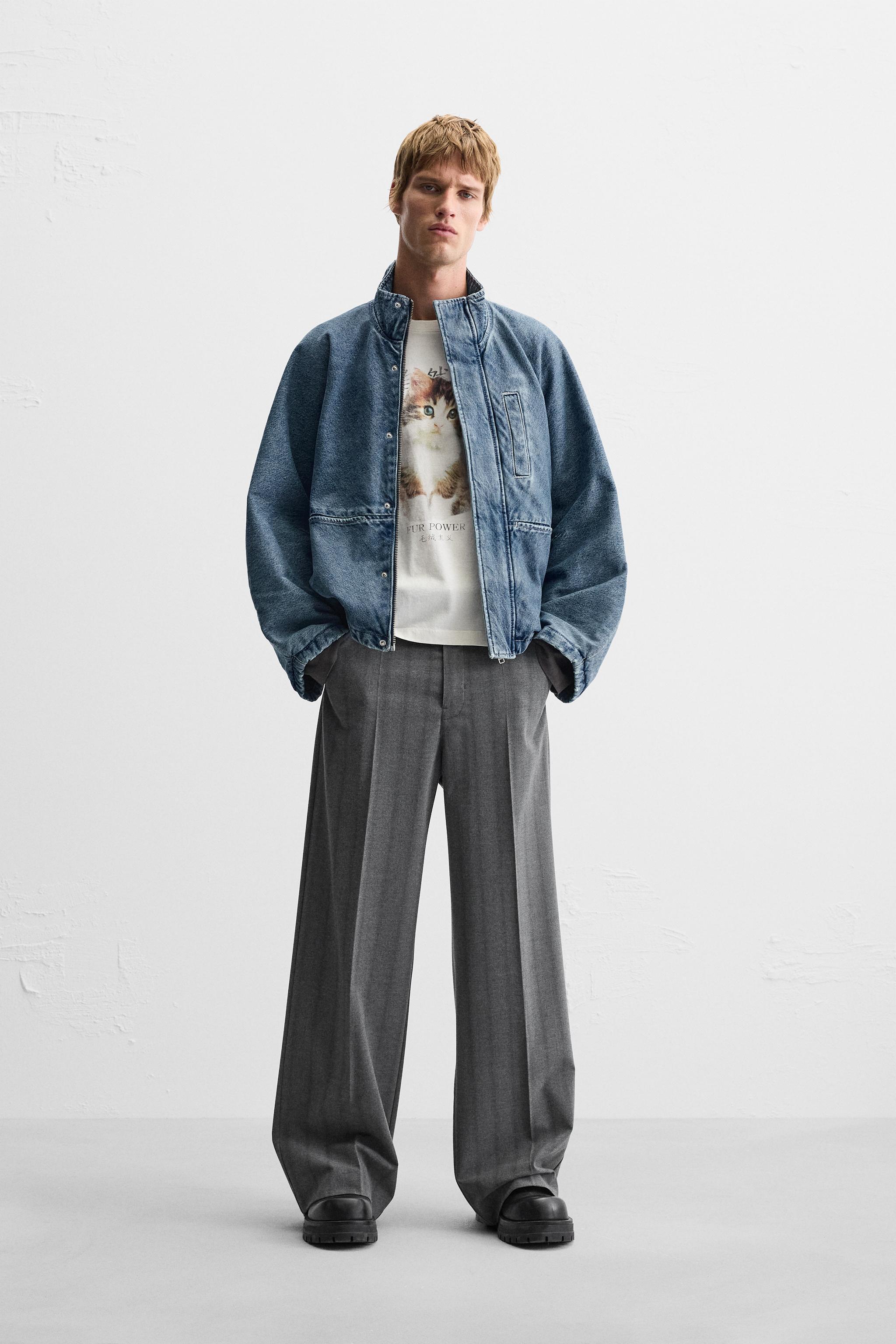 RELAXED FIT DENIM JACKET Product Image