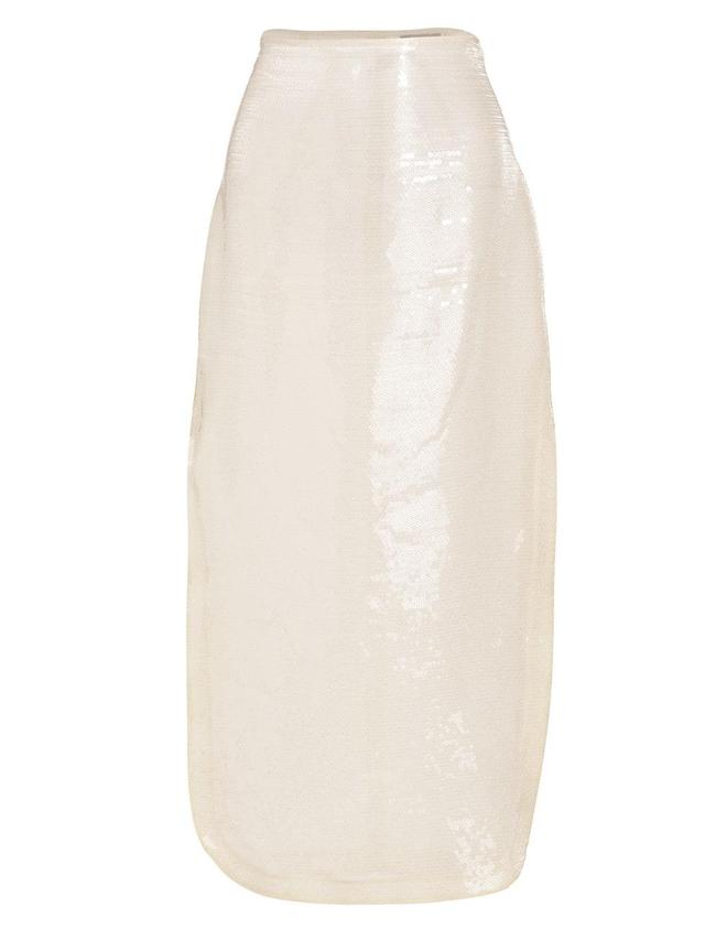 Womens Sequined Midi-Skirt Product Image