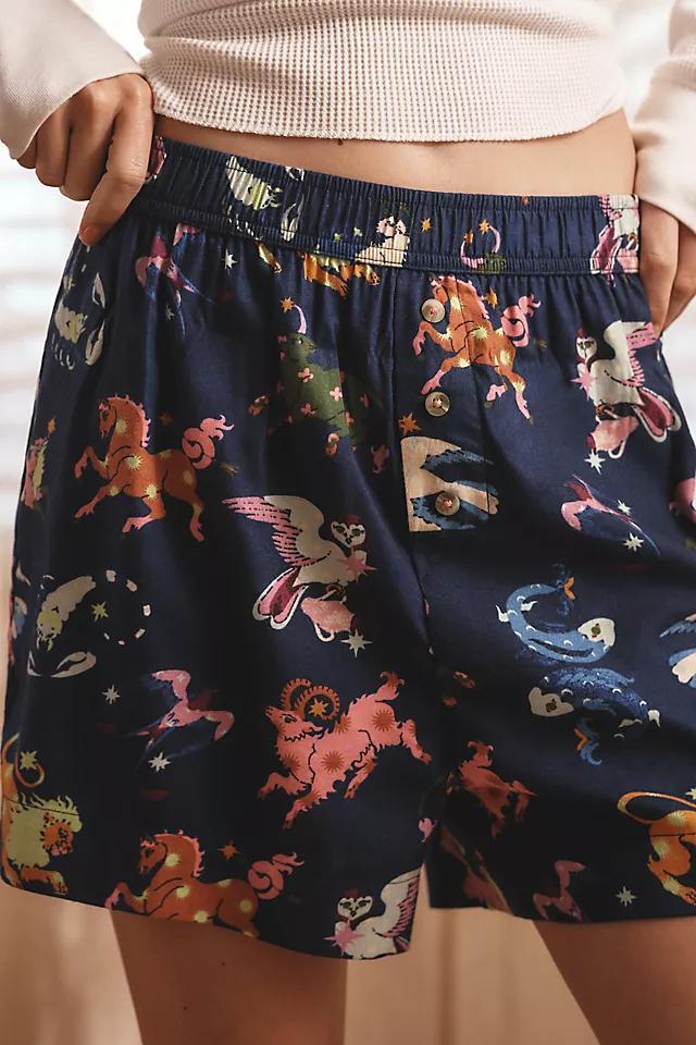 By Anthropologie Flannel Pajama Shorts Product Image