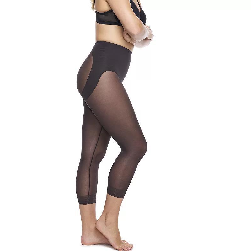 Naomi & Nicole Firm Control Shapewear Sheer Capri Pantliner 747, Womens Product Image