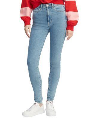 Tommy Jeans Womens Sylvia High Rise Skinny-Leg Jeans Product Image