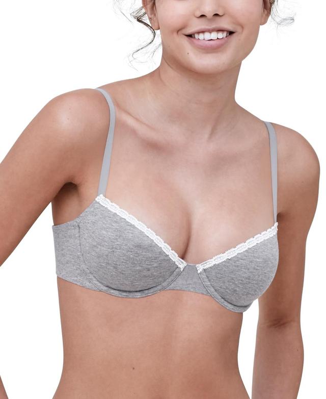 Skarlett Blue Adorned Cotton Blend Underwire Bra Product Image