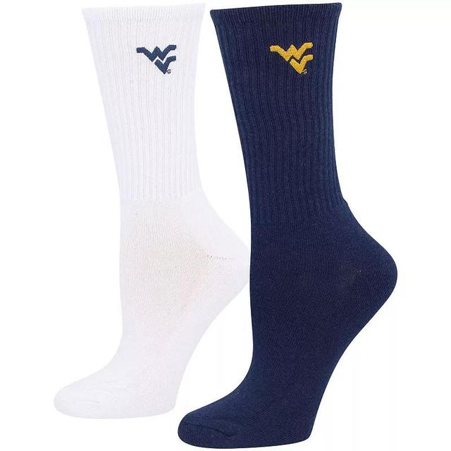 Womens ZooZatz Navy West Virginia Mountaineers 2-Pack Quarter-Length Socks - Navy Product Image