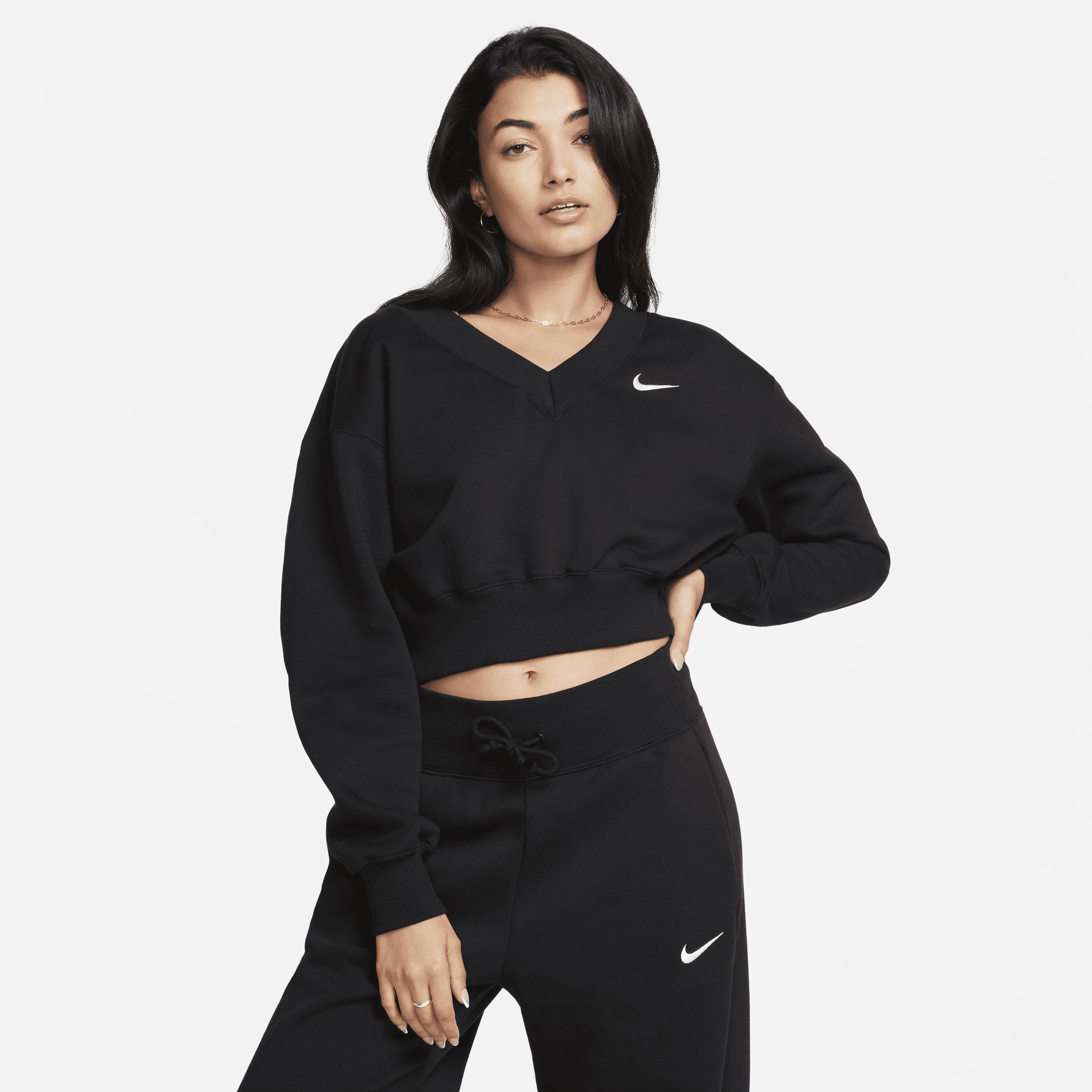 Women's Nike Sportswear Phoenix Fleece Cropped V-Neck Top Product Image