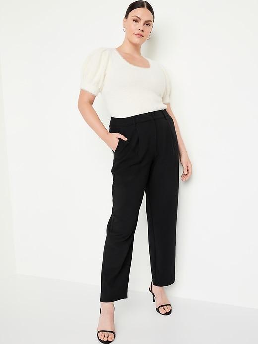 Extra High-Waisted Taylor Trouser Straight Pants Product Image