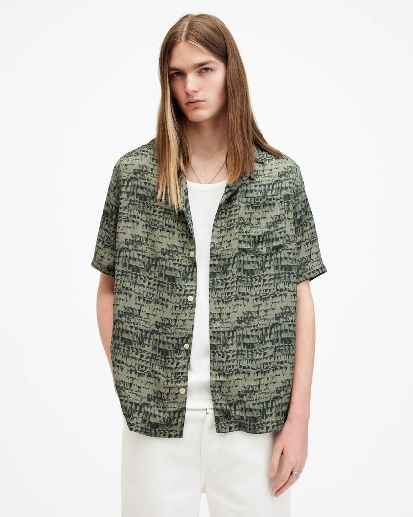 Liszt Texture Print Relaxed Fit Shirt Product Image