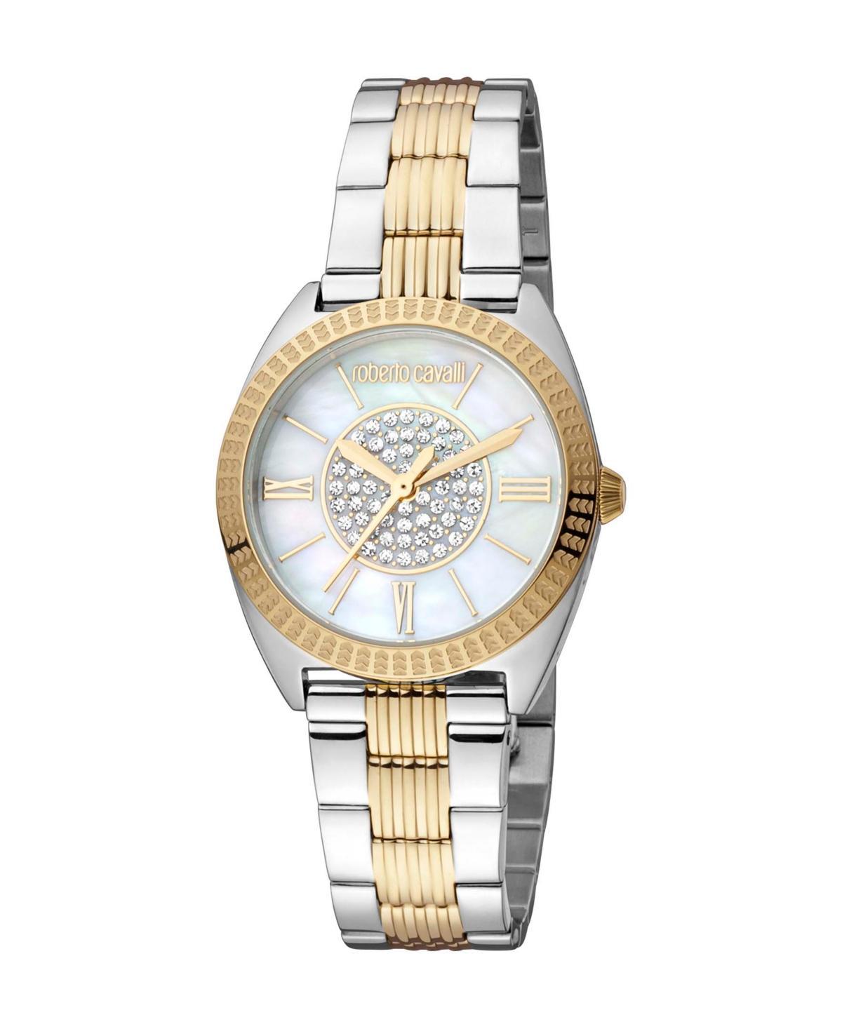 Roberto Cavalli Womens Quartz Two-tone Stainless Steel Watch 30mm Product Image