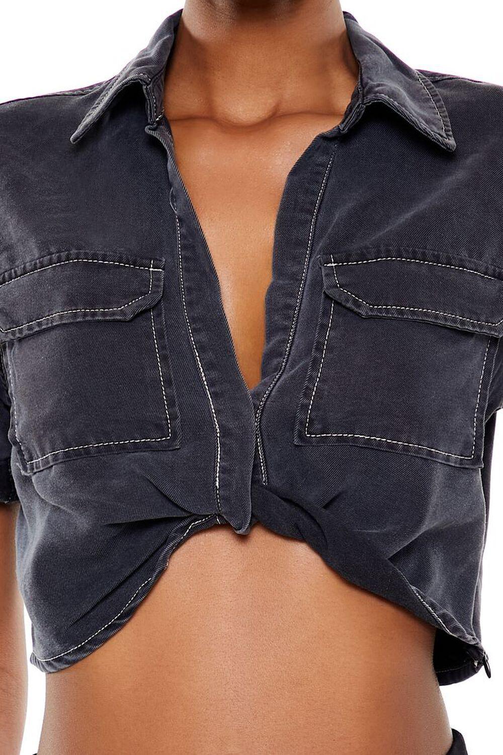 Cropped Pocket Shirt | Forever 21 Product Image