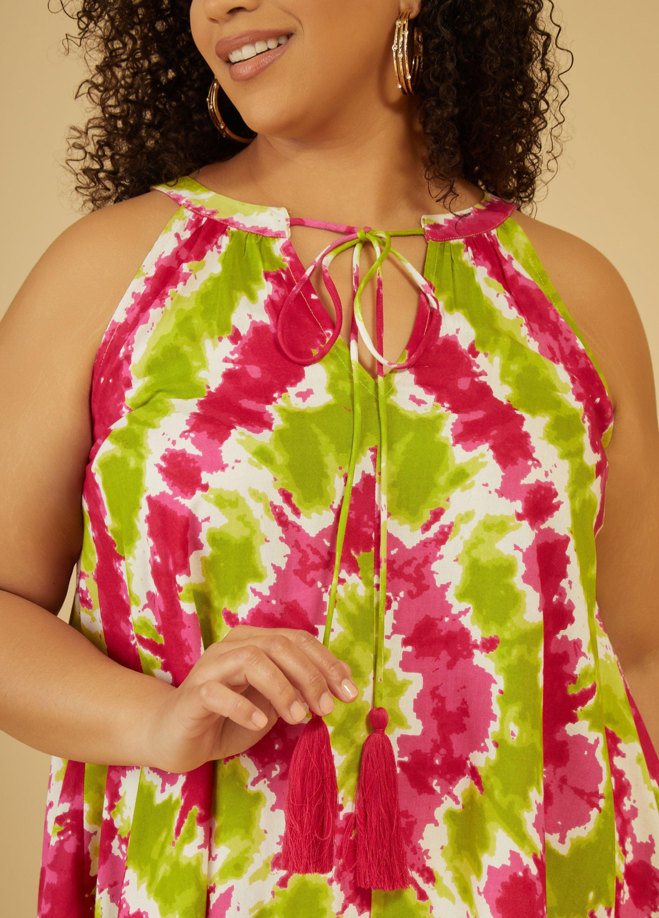 Tie Dyed Asymmetric Top Product Image