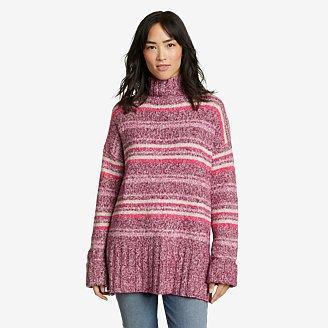 Women's Rest & Repeat Funnel-Neck Sweater - Stripe Product Image