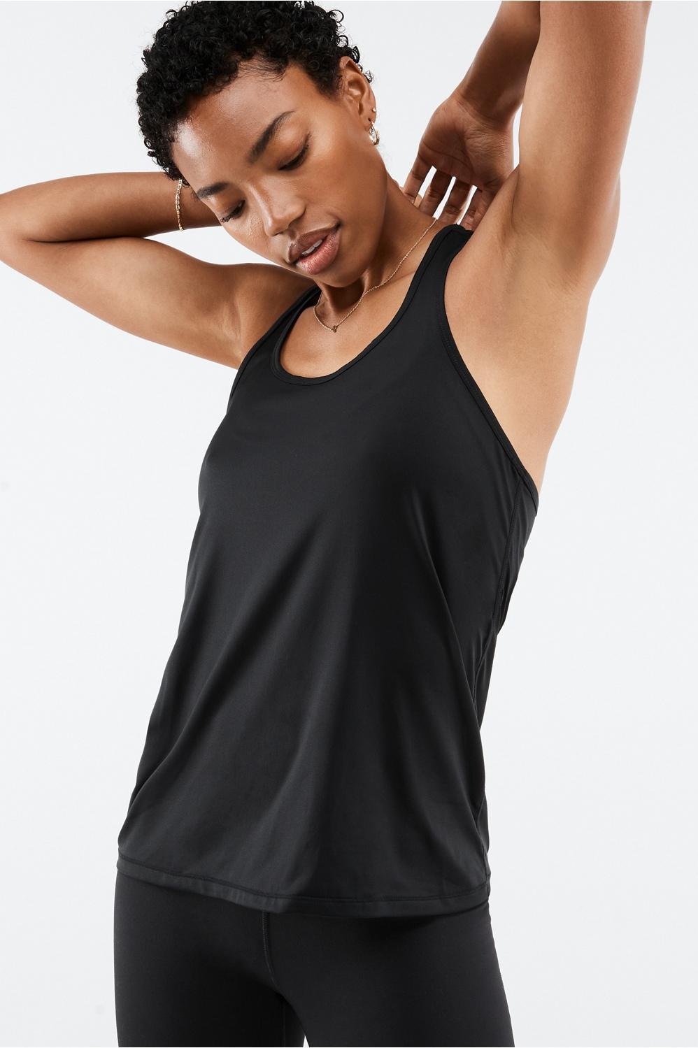 Fabletics Phoenix Lite Racerback Tank Womens black Size XXS Product Image