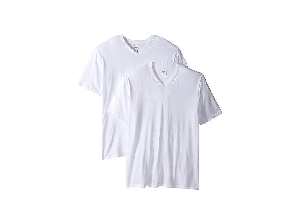 Jockey Mens Big & Tall Classic Tagless V-Neck Undershirt 2-pack Product Image