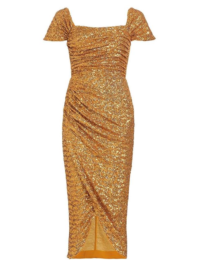 Womens Yuda Sequined Midi-Dress Product Image