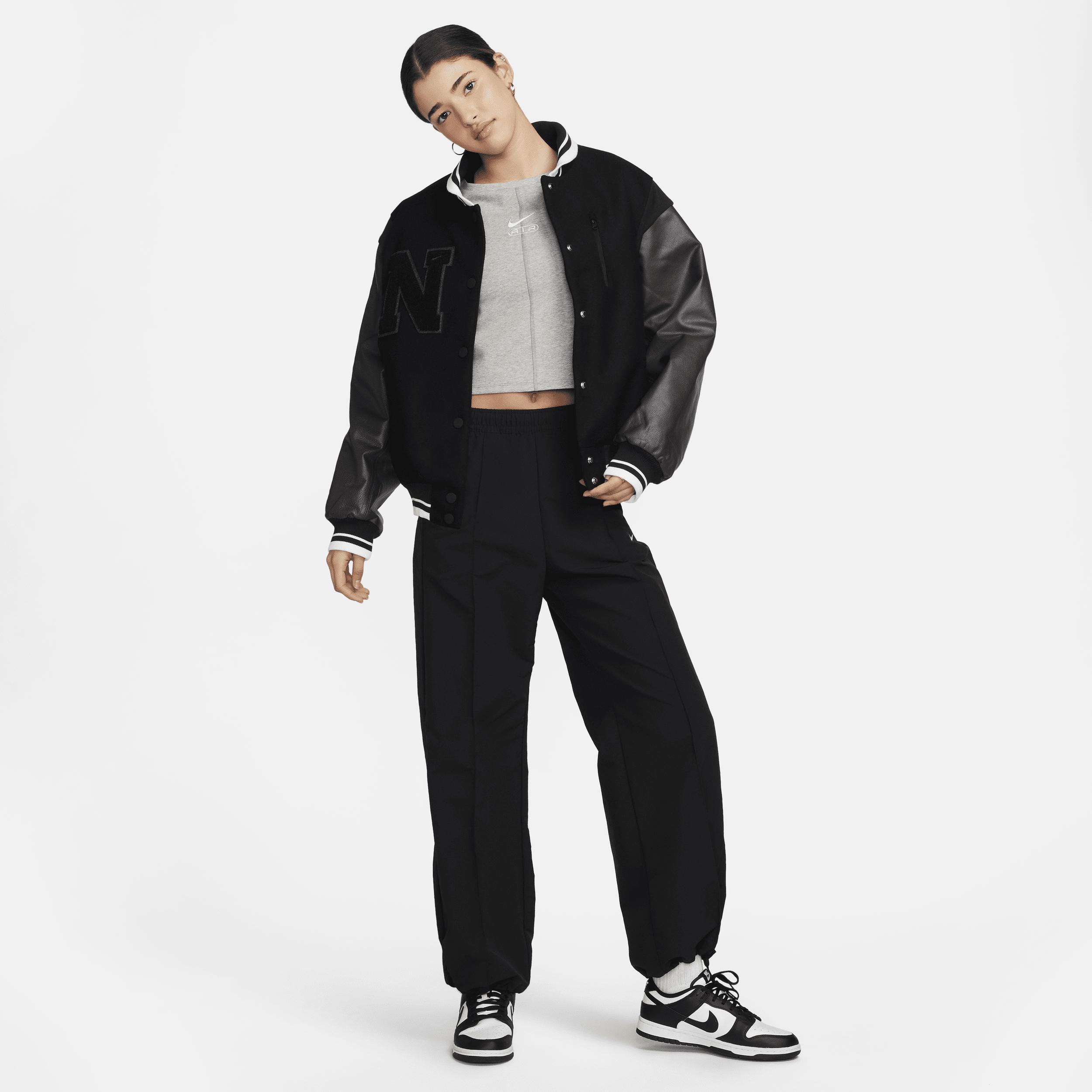 Womens Nike Sportswear Oversized Wool Destroyer Jacket Product Image