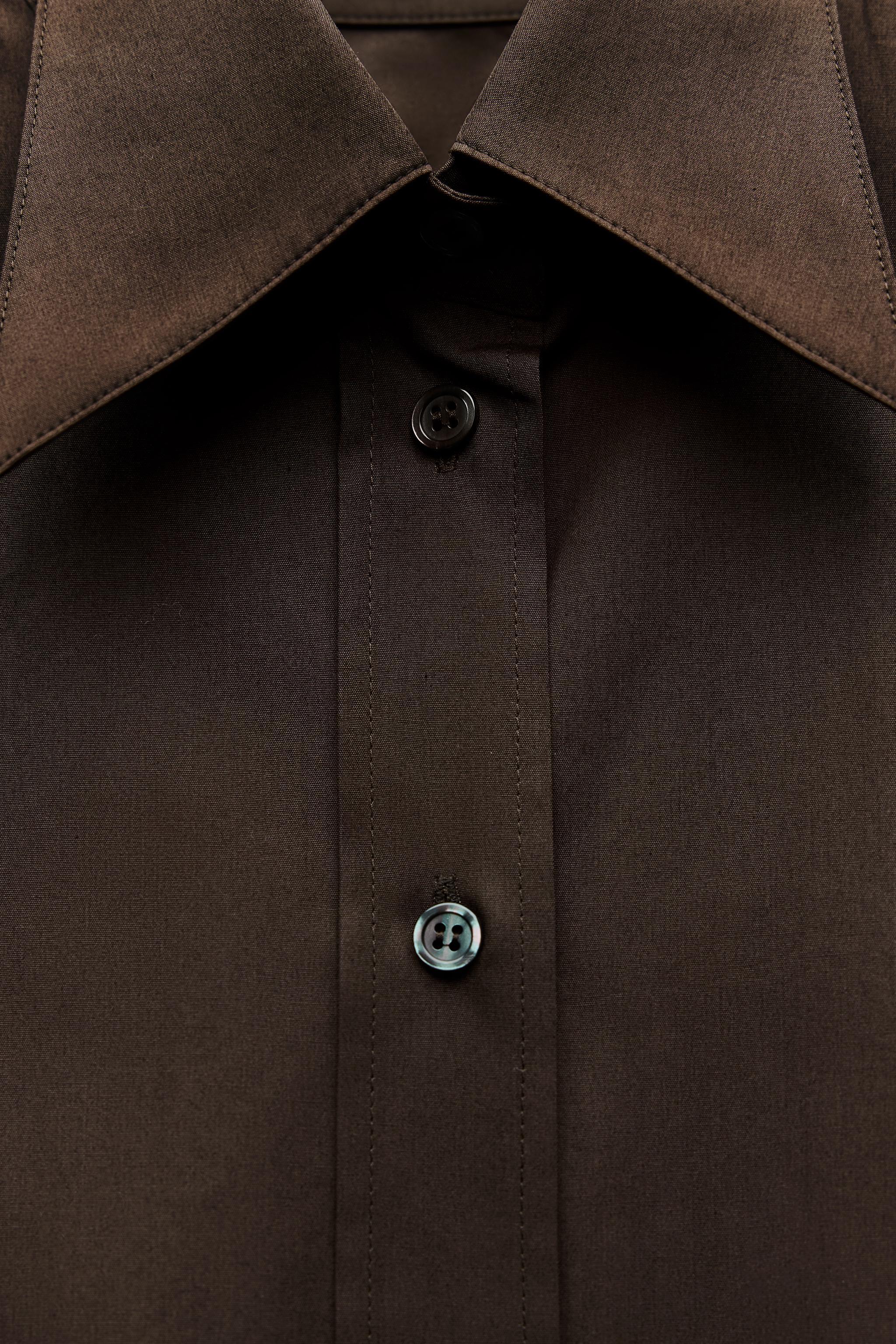 POPLIN SHIRT ZW COLLECTION Product Image